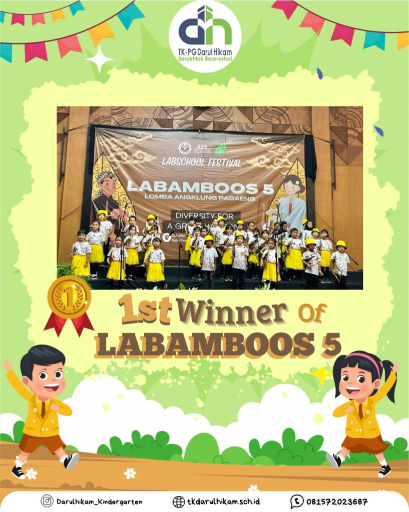 The 1st winner of Angklung Competition in LABAMBOOS 5 (Lomba Angklung Padaeng) 