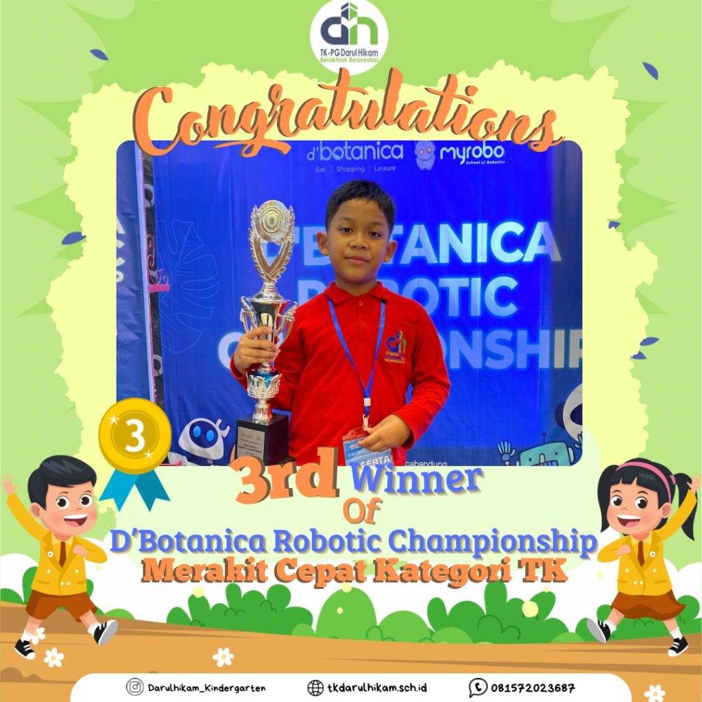 3rd winner of D'Botanica Robotic Championship